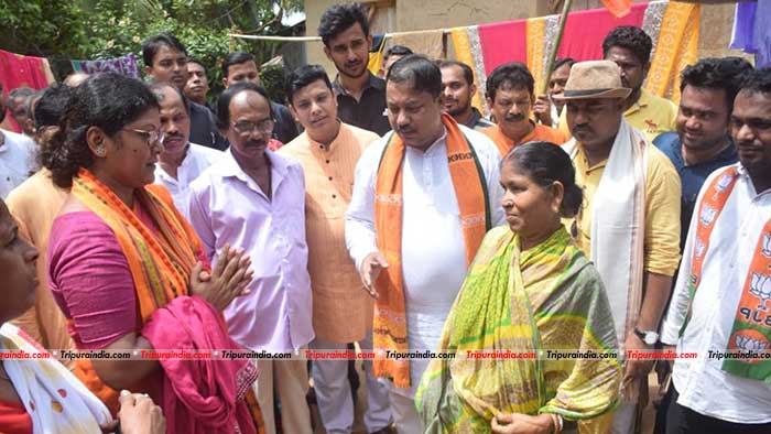 Bjp Candidate For Badaraghat Constituency Mimi Majumder Starts