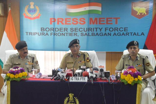 1018 illegal infiltrators detained in 1.5 years from Indo-Bangla border in Tripura; BSF is on strict vigil
