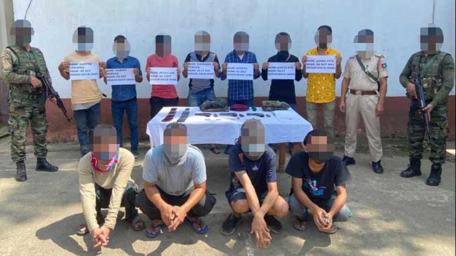 11 cadres of NSCN faction held in Nagaland