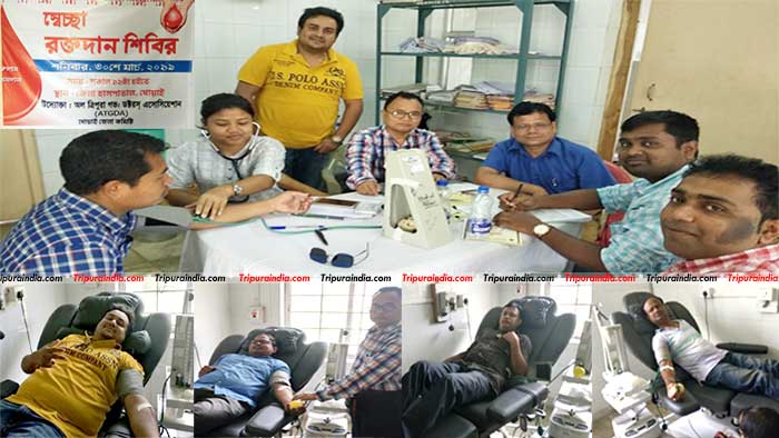 All Tripura Government Doctors Association organize blood donation camp