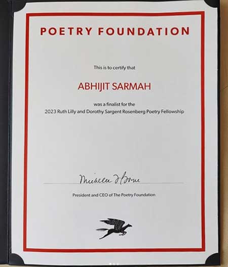 Assam boy shortlisted for top US poetry fellowship