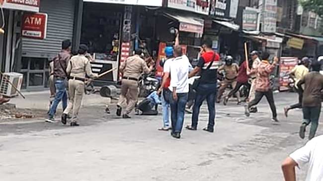 Agnipath protests in Odisha, agitators-police face-off in Cuttack