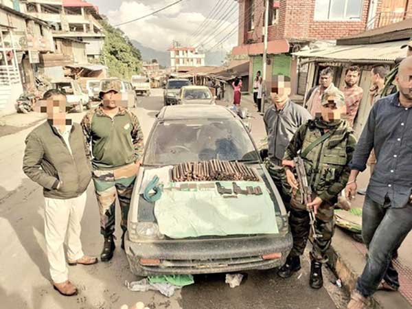 Arms, explosives seized from Manipur-bound vehicle in Nagaland