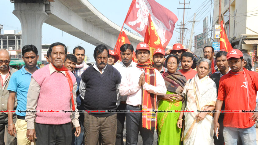 Forward Block candidate Biswanath Saha intensifies campaign
