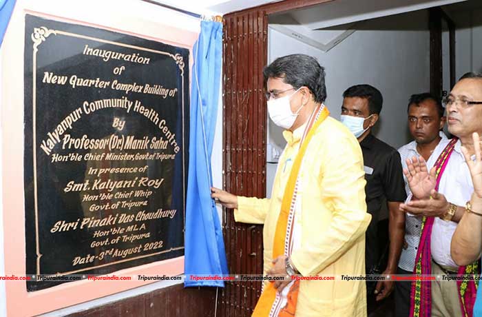 CM Dr. Manik Saha inaugurates newly built CHC in Kalyanpur; pitches for cordial relation among doctors-patients