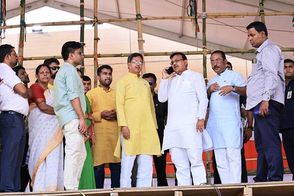 CM Dr Manik Saha reviews PM Modi’s rally preparedness at Agartala