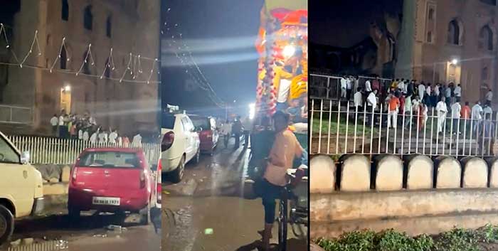 K'taka police on high alert after Hindus perform puja in Bidar Madrassa