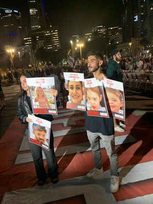 'Want them back': Demonstrators in Tel Aviv seek release of hostages by Hamas