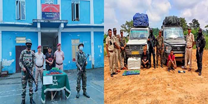 Drugs valued at above Rs 7 crore seized in Meghalaya, Mizoram; two held