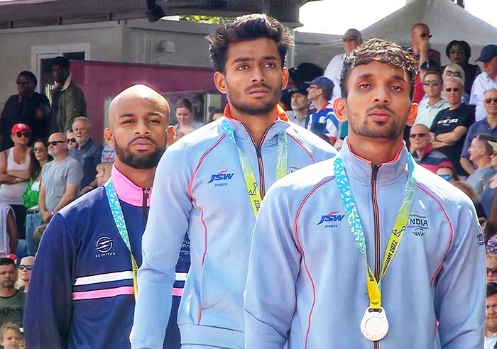 CWG 2022: Eldhose Paul, Abdulla Aboobacker finish 1-2 in triple jump; Sandeep, Annu claim bronze medals
