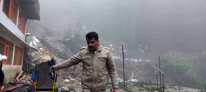 Five houses collapse in Shimla; residents moved to safer places