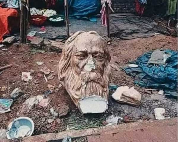 Head found of Tagore sculpture that 'disappeared' from Dhaka University