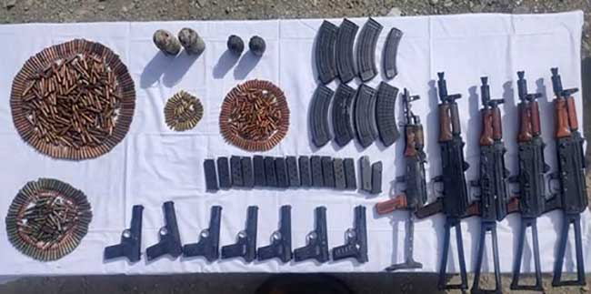 Huge cache of arms & ammunition recovered in J&K’s Kupwara