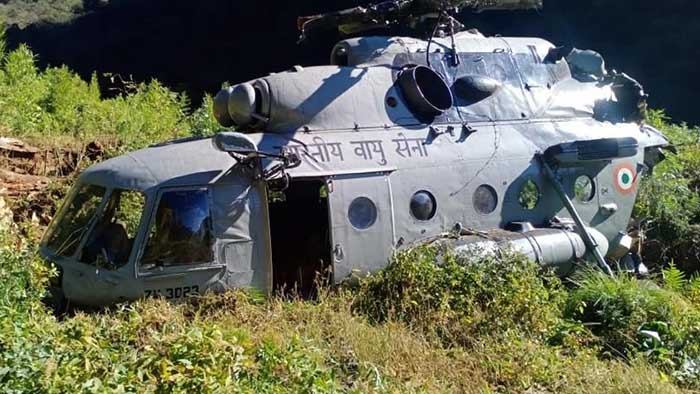 IAF chopper crash-lands in Arunachal; pilot, crew safe
