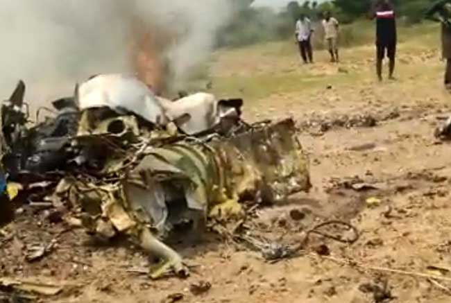 IAF trainer aircraft crashes in K'taka, pilots eject safely