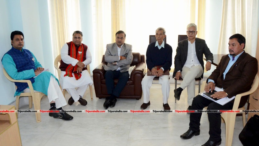 BJP meets IPFT over alliance for ensuing crucial poll