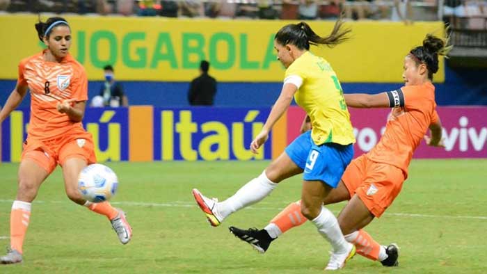 Indian women's football team goes down to Brazil 1-6