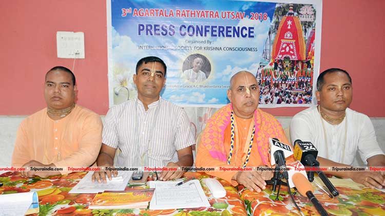 CM to open Rath Yatra at Agartala ISKCON temple on July 14