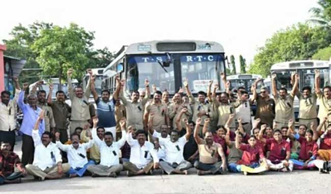 It's state owned road transport employees vs Governor in Telangana