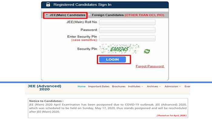 JEE Advanced Registration for the year 2020, Check steps to register, Utilize the lockdown time better and check updates