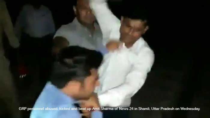 Journalist thrashed, urinated upon by GRP men in UP