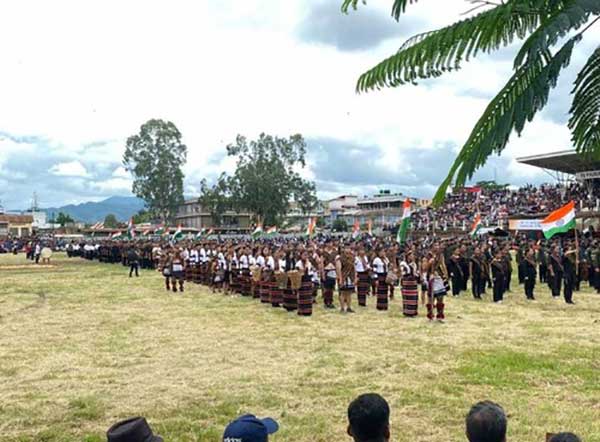 Manipur tribals separately celebrate I-Day with march past, national anthem