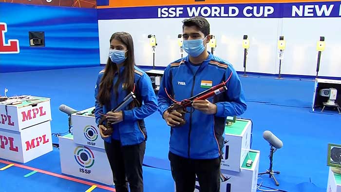 Shooting WC: Manu, Chaudhary win mixed team 10m pistol gold