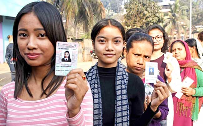 44.73% voter turnout in Meghalaya Assembly polls till 1 p.m.