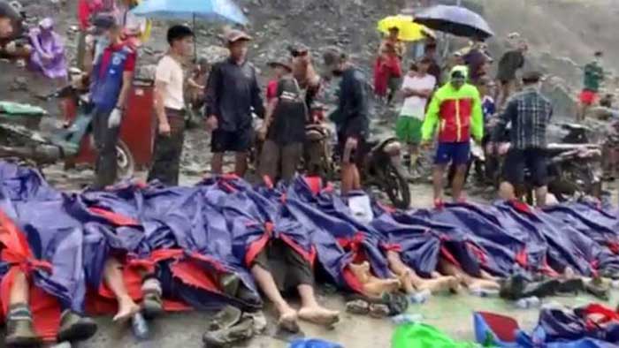 Myanmar jade mine landslide kills 113