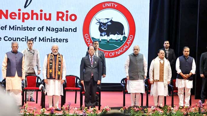 Neiphiu Rio takes oath as Nagaland CM for 5th term