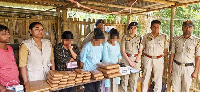 Police detained 3 women with cannabis worth over Rs. 3 lakhs