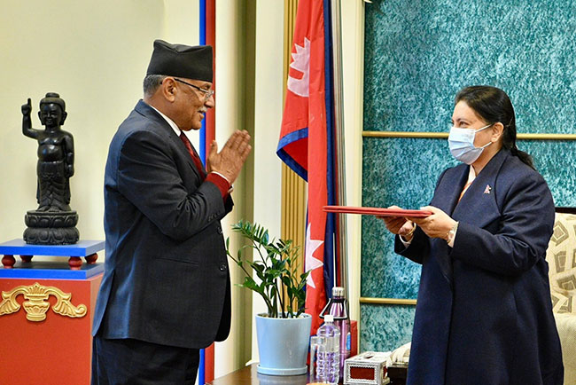 Prachanda strikes deal with Oli, appointed new Prime Minister of Nepal