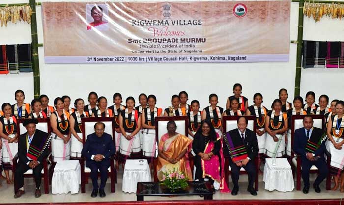 President Murmu visits Nagaland's popular Kigwema village
