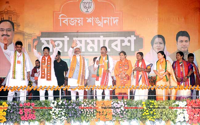 Communist governance brought destruction to Tripura rather than progress; PM Modi vows for more development of North-East in next 5 years