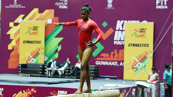 Gymnasts Priyanka, Jatin win Khelo India's first gold medals