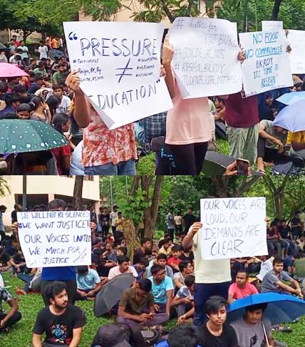NIT Silchar students on indefinite hunger strike demanding resignation of Director & Dean