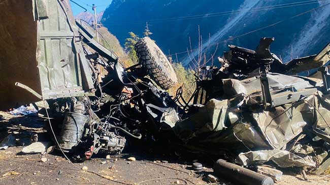 Sixteen Army jawans killed as vehicle falls into gorge in North Sikkim