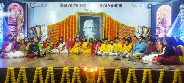Students, faculties of BTVM observes Rabindra Jayanti
