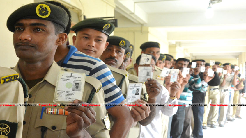 Tripura postal ballotting for polling staff, security personnel begins