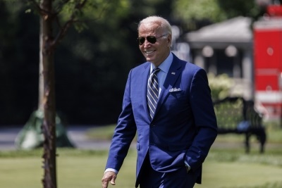 Biden wins first Democratic primary in march to second term