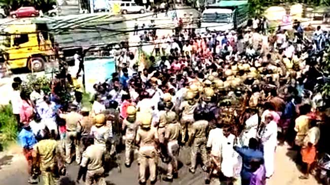 Tension in Kerala as protests against port project turn violent