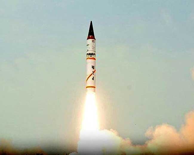 India successfully conducts night trials of Agni 5 missile
