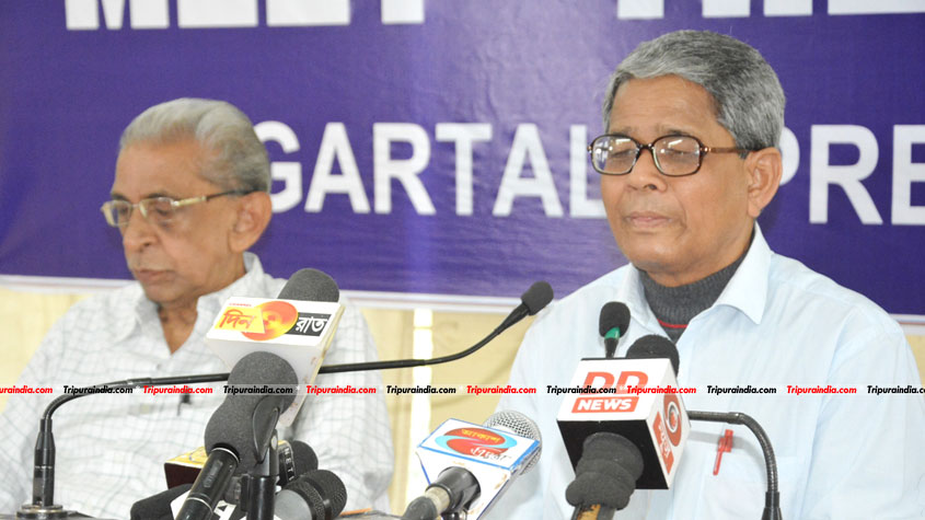 CPI-M in Tripura crys for peace, urges to oust 'foreign' power