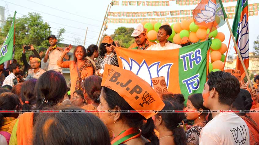 Sweeping aside Left's 25-year rule, BJP pulls off resounding win in Tripura