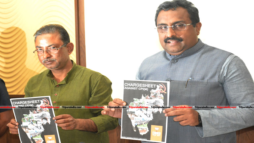 Ram Madhav in Tripura releases ‘chargesheet’ against CPI-M