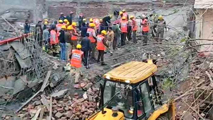 Gurugram building collapse: 7 feared trapped