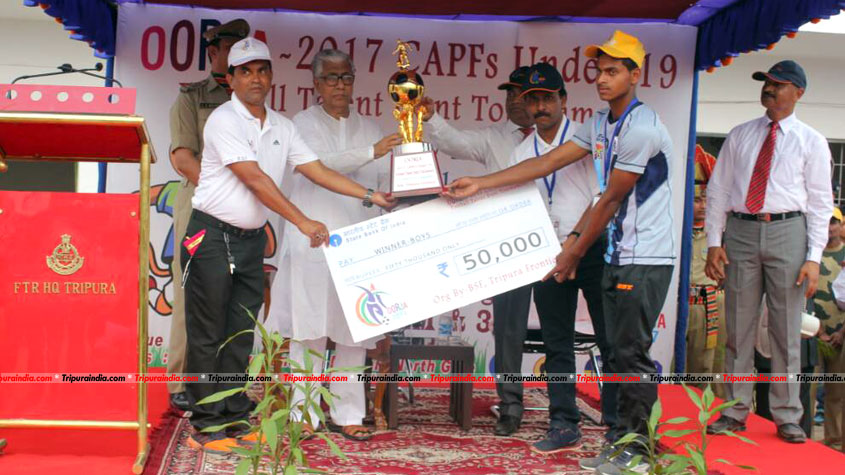 OORJA 2017 CAPFs U-19 Football Talent Hunt Tournament: Tripura Sports School lifts title In Boy’s category too