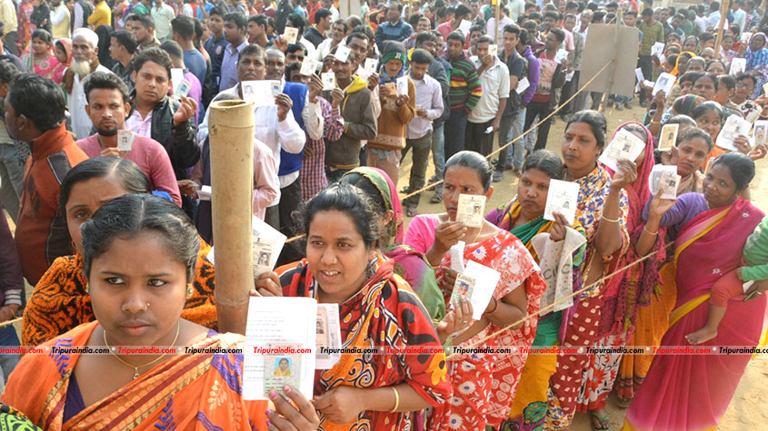 Voting for Tripura Assembly elections begins