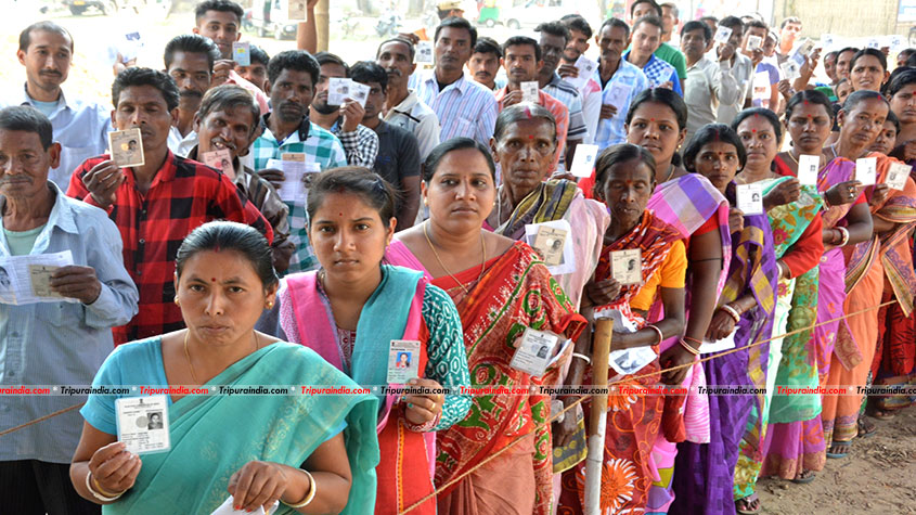 Over 75 pc turnout in peaceful Tripura Assembly polls