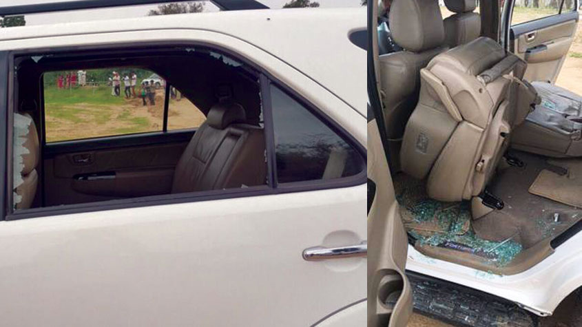 Rahul's car attacked in Gujarat, says 'not scared of cowards'